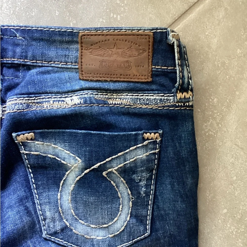 Big Star Dark Blue Ankle Jeans - Picture 5 of 6